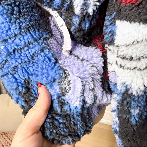 Free People New Hit The Sloped Printed Fleece Jacket Twilight Forest Combo - Picture 6 of 6